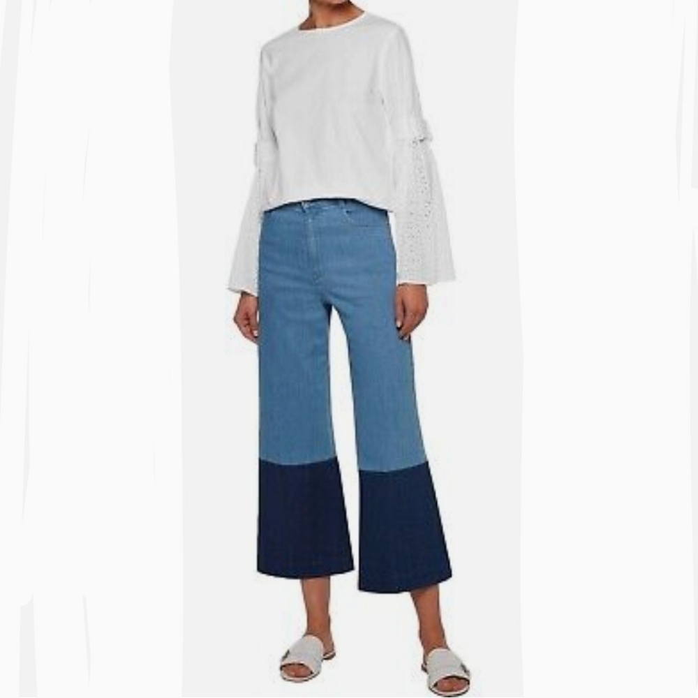 Stella McCartney two-toned denim jeans NWTS